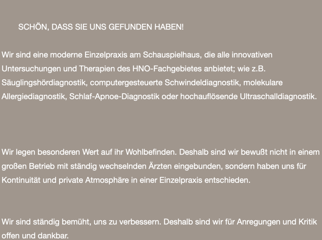 Dr Volker Johannssen Facharzt Für Hno Heilkunde HNO-Praxis Dr. Johannssen